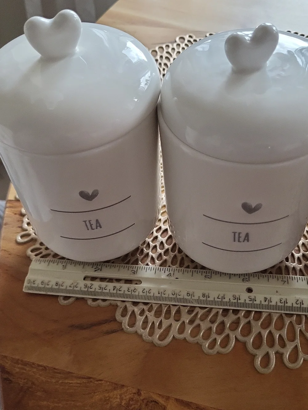 Potter's Studio Tea Containers Set Of 3.